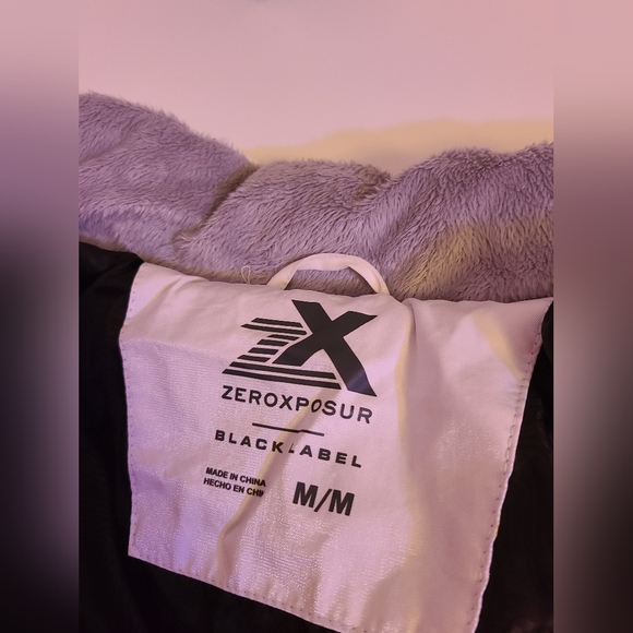 White/Gray Ski Jacket Puffer Coat ZeroXposure - Picture 7 of 8